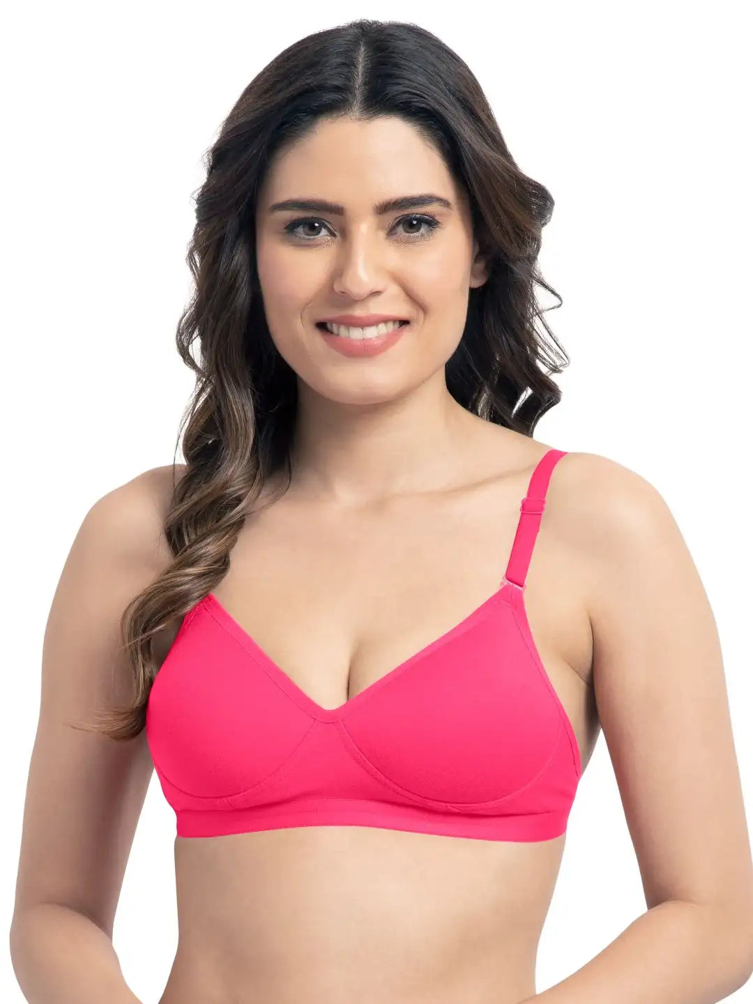 Sushme Demi Cup Bra - Medium Padded - Strapless Bra - Wirefree, Seamless T-Shirt Bra (Sushme-1313)