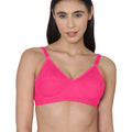 Sushme Minimiser Full Figure Bra - 100% Cotton - Non-Padded - Full Coverage, Wireless Seamed Bra (Sushme 375-DPK)