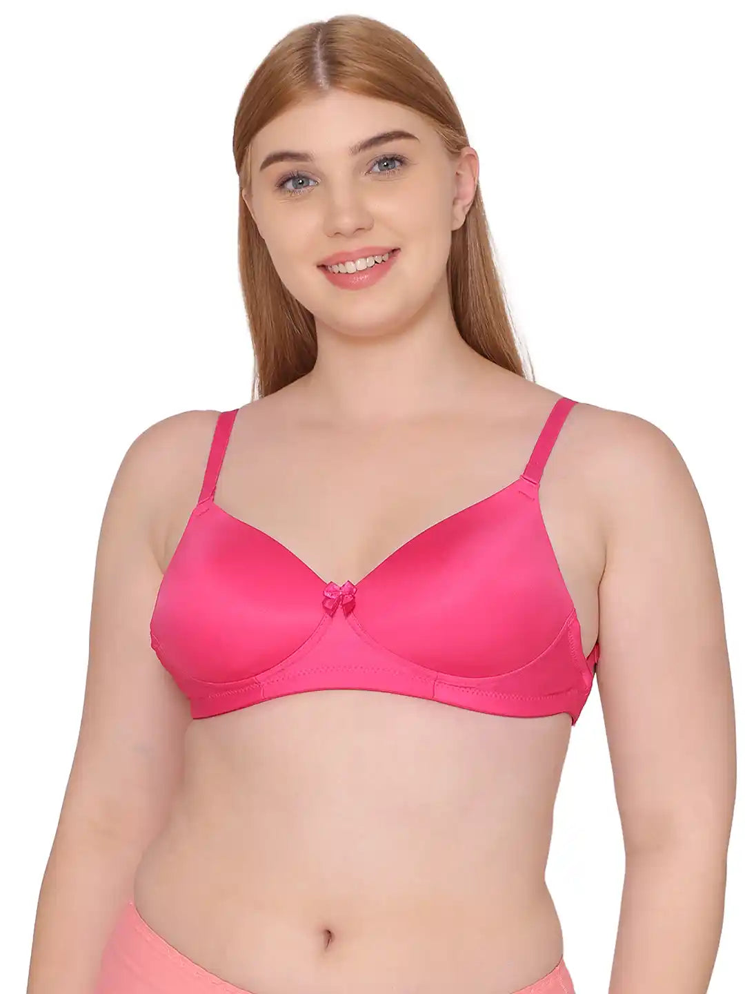 Sushme Heavily Padded Tiger Print Pushup Bra - Cotton Rich - 3/4th Coverage, Wireless, Multiway Straps, Seamless - T-Shirt Bra (Sushme 195-DPK)