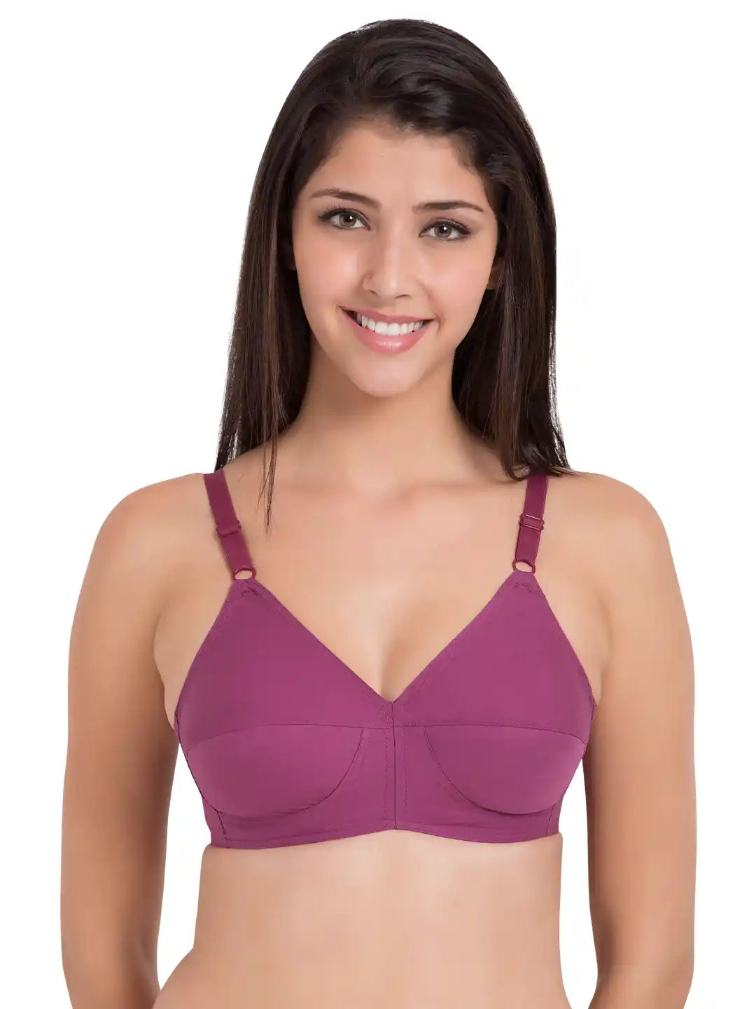 Sushme U Shaped Back - 100% Cotton Full Figure Bra - Minimizer - Non Padded - Full Coverage Wirefree Seamed Bra(Sushme LYCRA-MG)