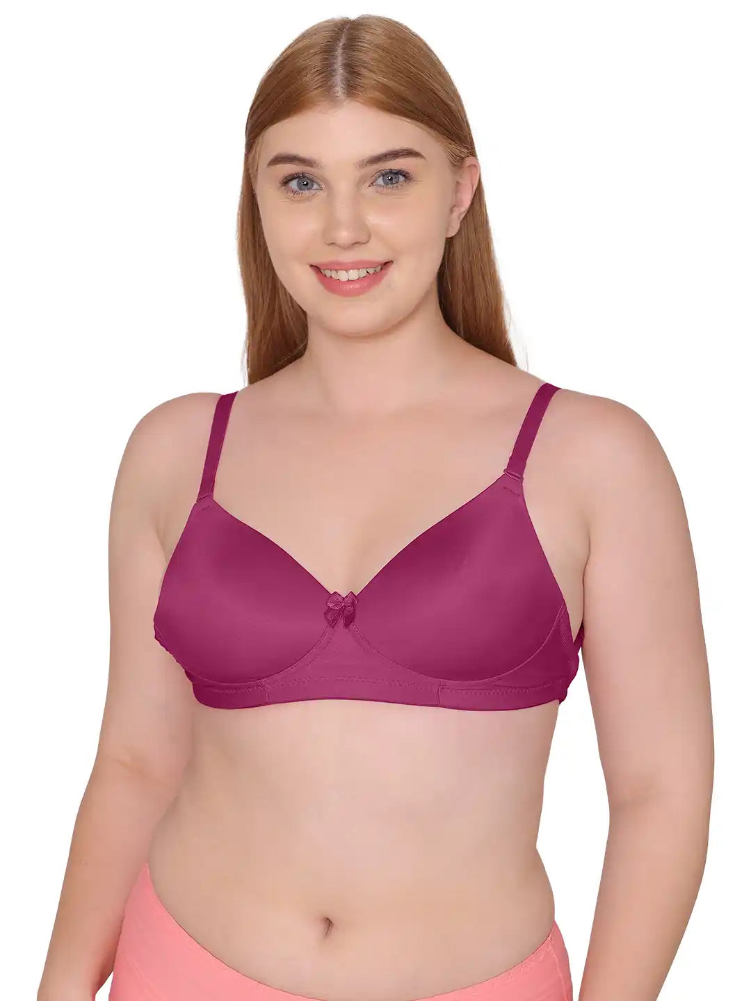 Sushme Heavily Padded Tiger Print Pushup Bra - Cotton Rich - 3/4th Coverage, Wireless, Multiway Straps, Seamless - T-Shirt Bra (Sushme 195-MG)