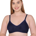 Sushme Non Padded Bra - Cotton Rich - Full Coverage, Wireless, Seamless, Multiway Straps - T-Shirt Bra (Sushme 91-NBLU)