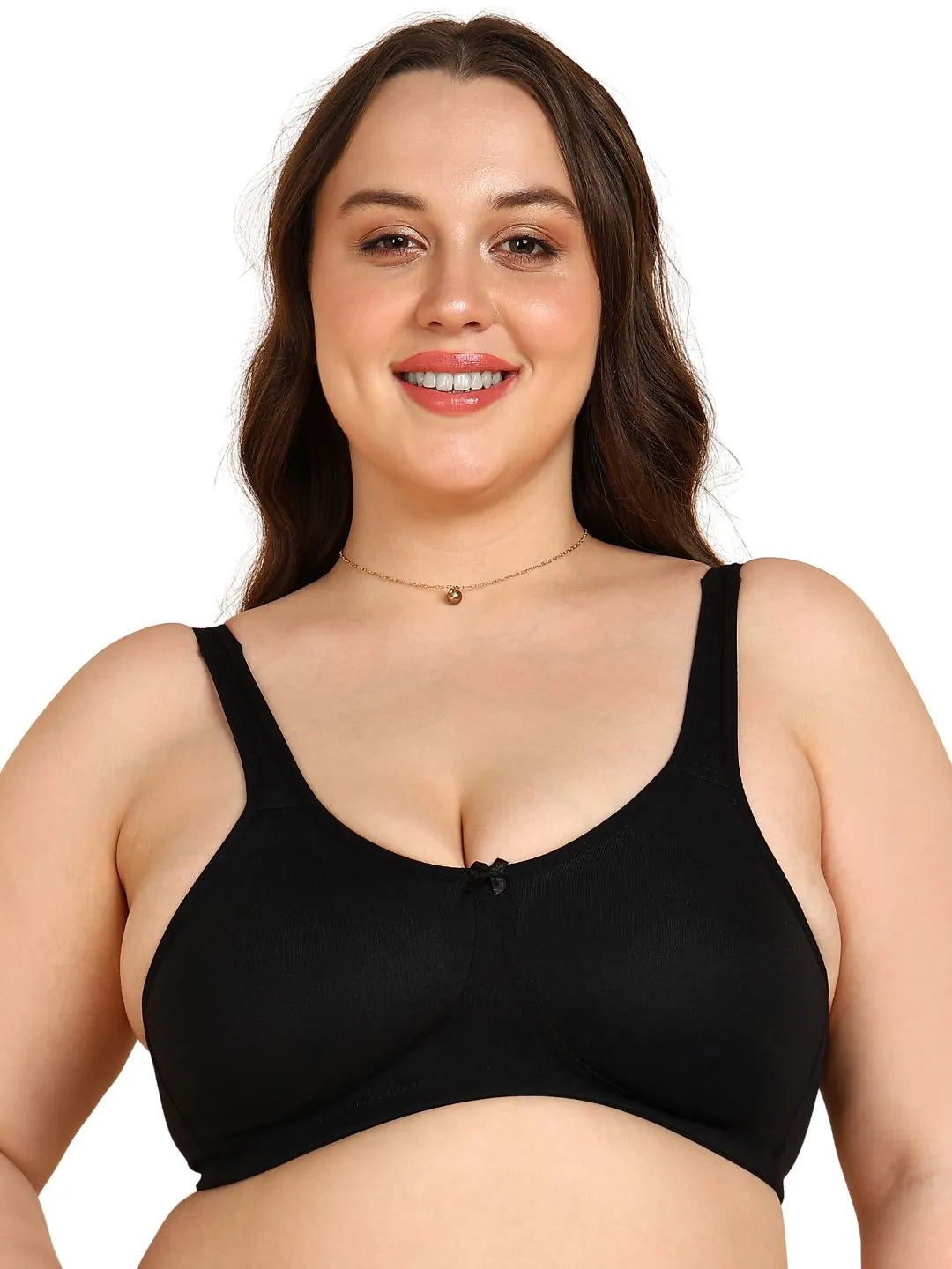 Sushme Non-Padded Everyday Minimiser Bra | Full Coverage | Wire-Free | Seamless Design | Adjustable Straps | Hook & Eye Closure | Plus-Size Comfort & Natural Bust Shaping (Sushme F-1188)