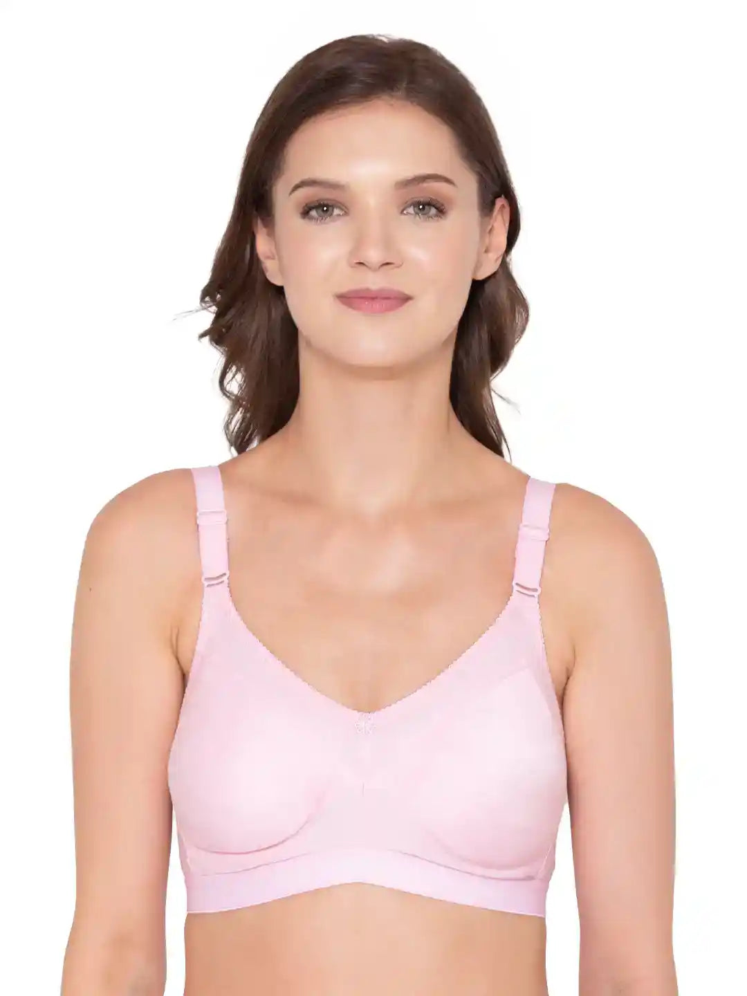 Sushme Minimizer Bra - Non padded - Cotton Rich - Broad Straps - Full Coverage - Wireless Seamless T-Shirt Bra (Sushme-SS-07)