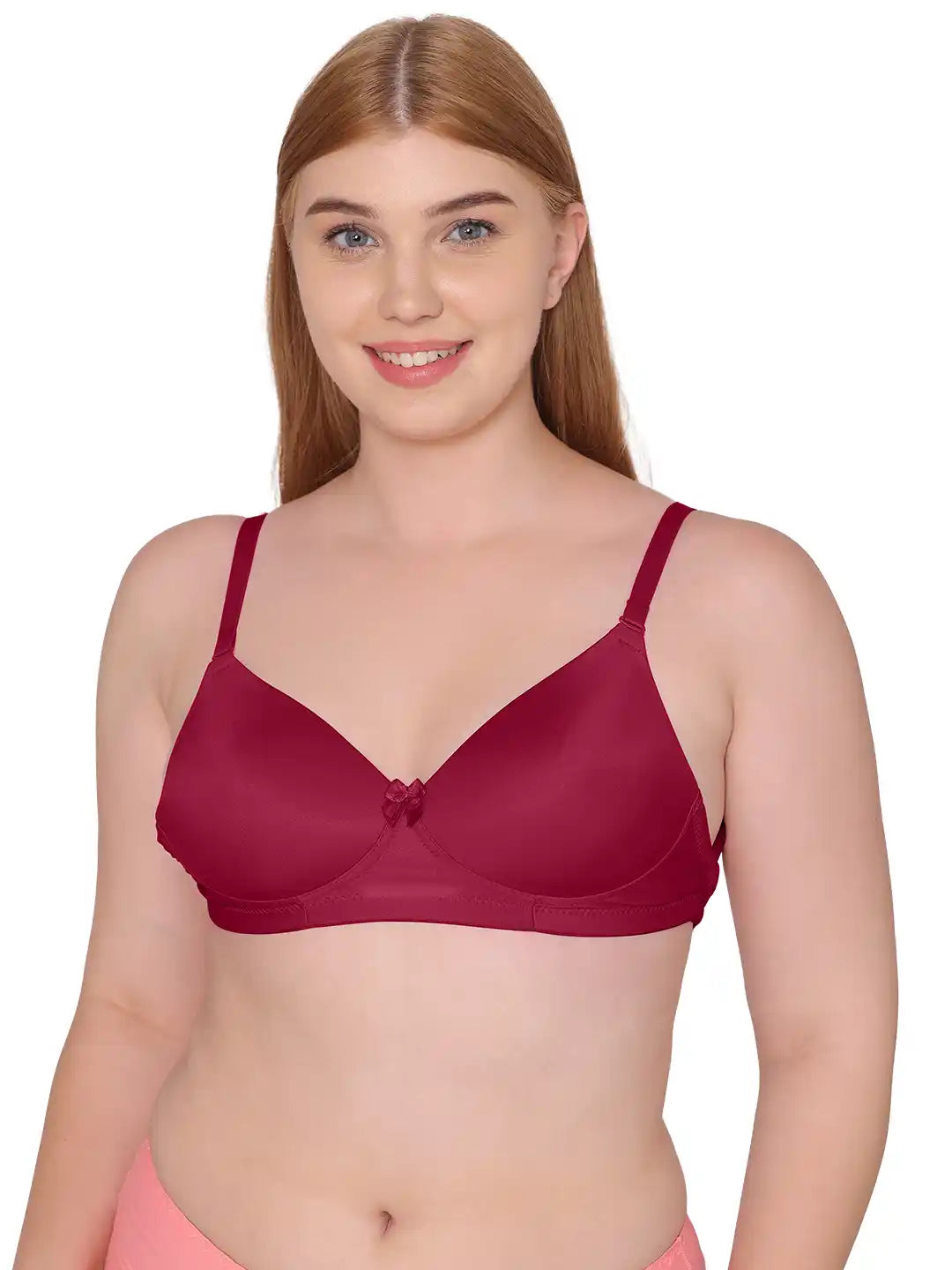 Sushme Heavily Padded Tiger Print Pushup Bra - Cotton Rich - 3/4th Coverage, Wireless, Multiway Straps, Seamless - T-Shirt Bra (Sushme 195-WIN)