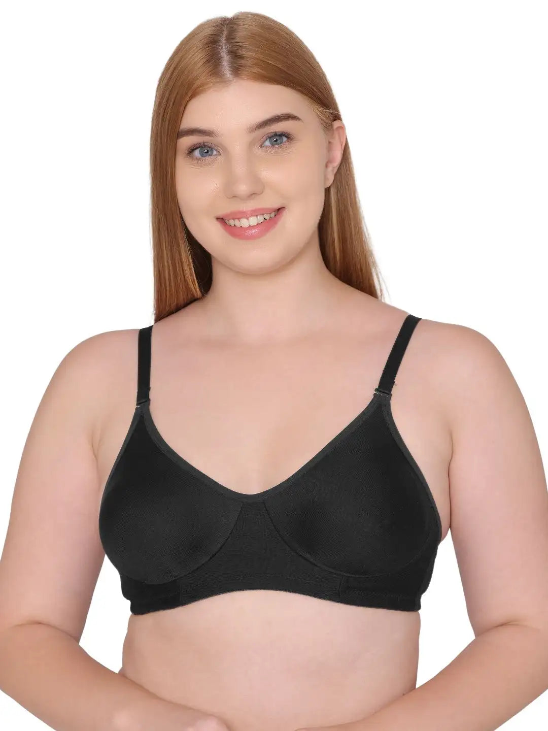 Sushme Side Shaper with Hidden Concealer Non-Padded Bra - Cotton Rich - Seamless, Full Coverage, Multiway Straps - T-Shirt Bra (Sushme 385)
