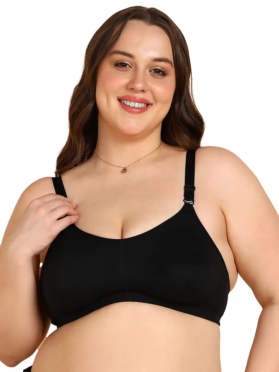 Sushme Non-Padded T-Shirt Minimiser Bra | Full Coverage | Wire-Free| Seamless Design | Adjustable Straps | Plus-Size Support & Smooth Bust Appearance (Sushme F-1189