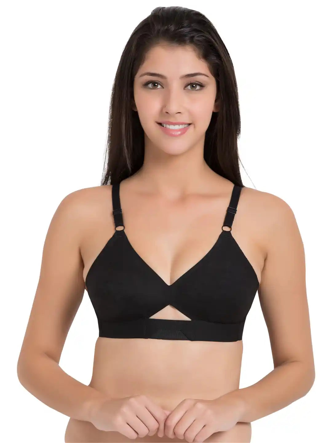 Sushme Non-Padded Bra - Cotton Rich - Full Coverage Bra - Wirefree - Seamless T-Shirt Bra (Sushme-SS-09)