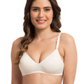 Sushme Super Soft Medium Padded Bra - Cotton Rich - Full Coverage - Wirefree - Multiway Straps - Seamless T-shirt Bra (Sushme 5413-OFFW)
