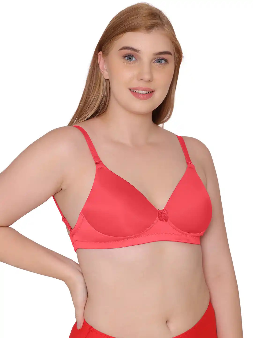 Sushme Heavily Padded Tiger Print Pushup Bra - Cotton Rich - 3/4th Coverage, Wireless, Multiway Straps, Seamless - T-Shirt Bra (Sushme 195-CRL)