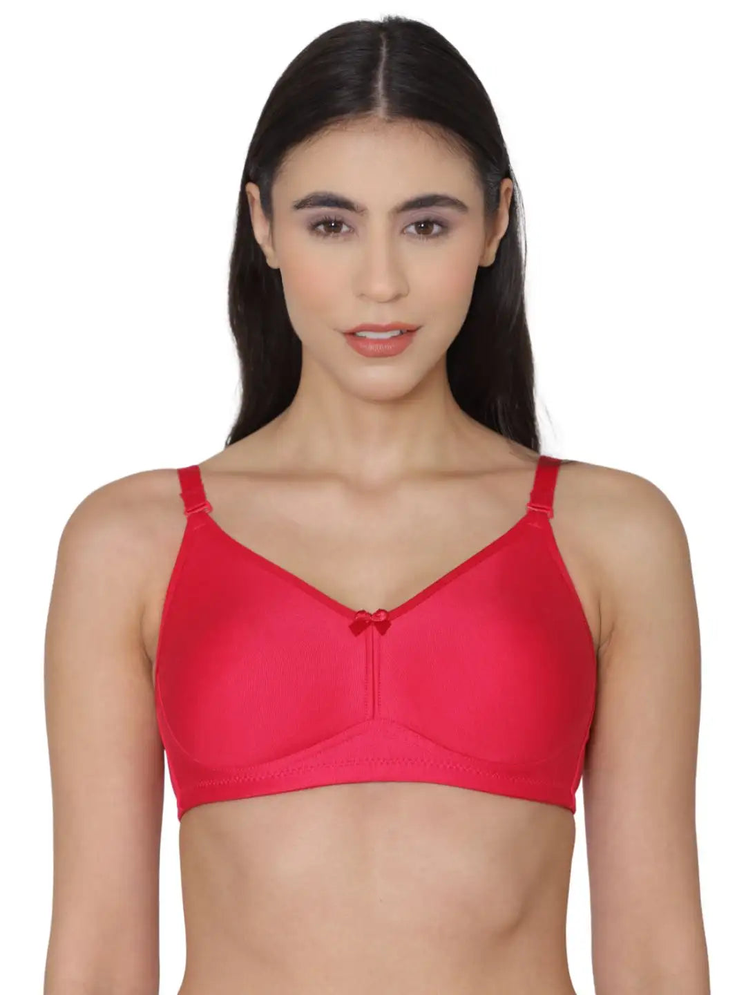Sushme Non Padded Bra - Cotton Rich Fabric - Full Coverage, Multiway Straps, Wirefree, Seamless T-Shirt Bra (Sushme-222)
