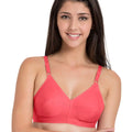 Sushme U Shaped Back - 100% Cotton Full Figure Bra - Minimizer - Non Padded - Full Coverage Wirefree Seamed Bra(Sushme LYCRA-CRL)