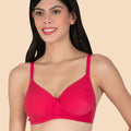 Tweens Women's Lightly Padded Full Coverage Designer Lace Bra- Available in B & C Cup Sizes, Wirefree, Rash-Free Straps (SUSHME 2513-DPK)