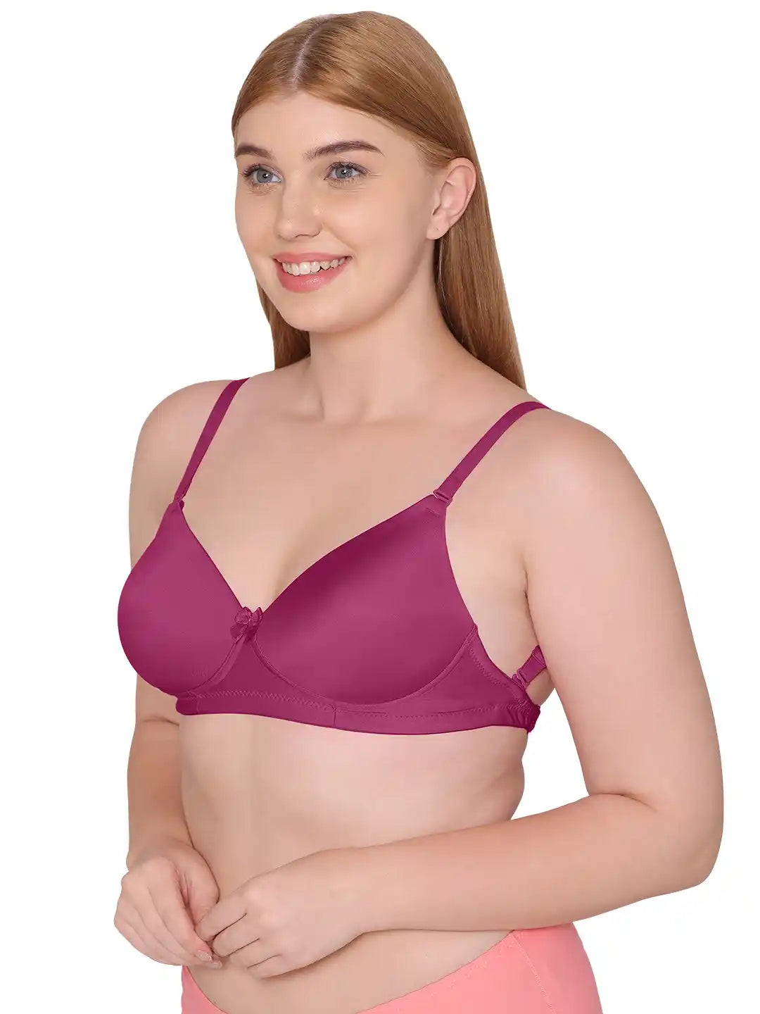 Sushme Heavily Padded Tiger Print Pushup Bra - Cotton Rich - 3/4th Coverage, Wireless, Multiway Straps, Seamless - T-Shirt Bra (Sushme 195-MG)