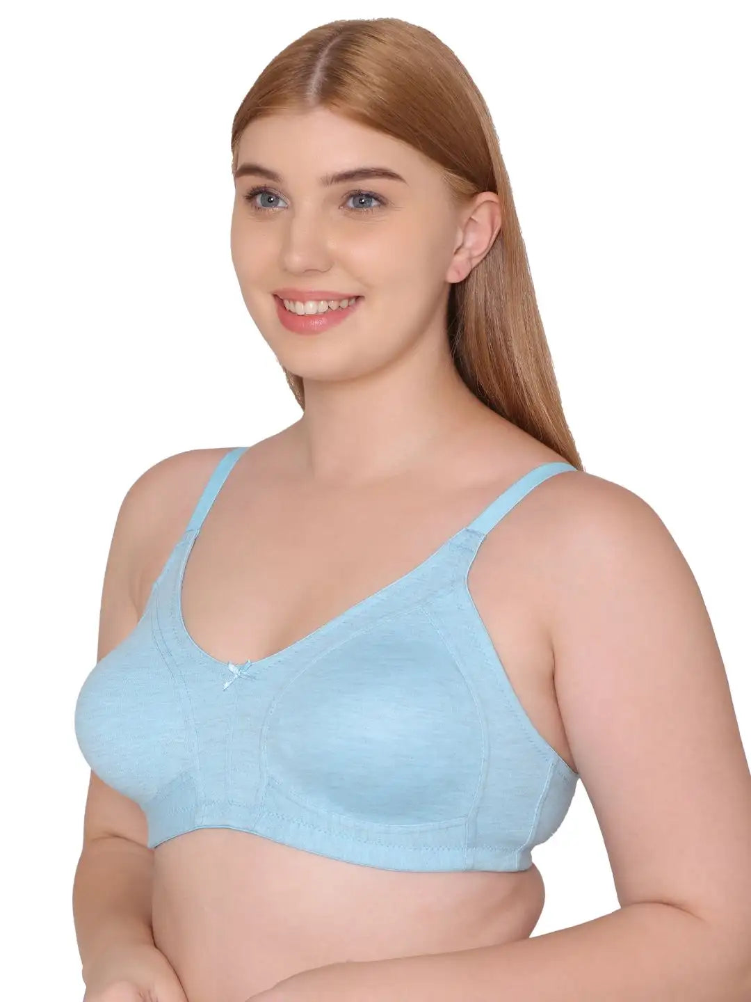 Sushme Lightly Padded Bra - Soft Polyamide Fabric - Full Coverage - Wirefree - Multiway Straps - Everyday Seamless T-Shirt Bra (Sushme-131)
