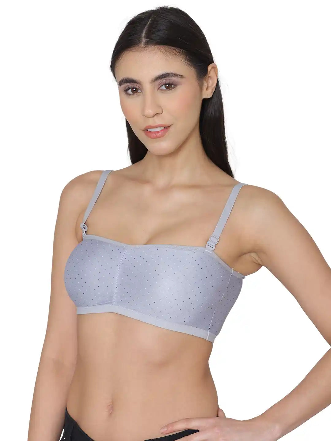Sushme Minimiser Non Padded - 100% Cotton - U-Shaped Back - Full Coverage, Wirefree, Seamless T-Shirt Bra (Sushme TUBE BRA 279135-PRINTED)