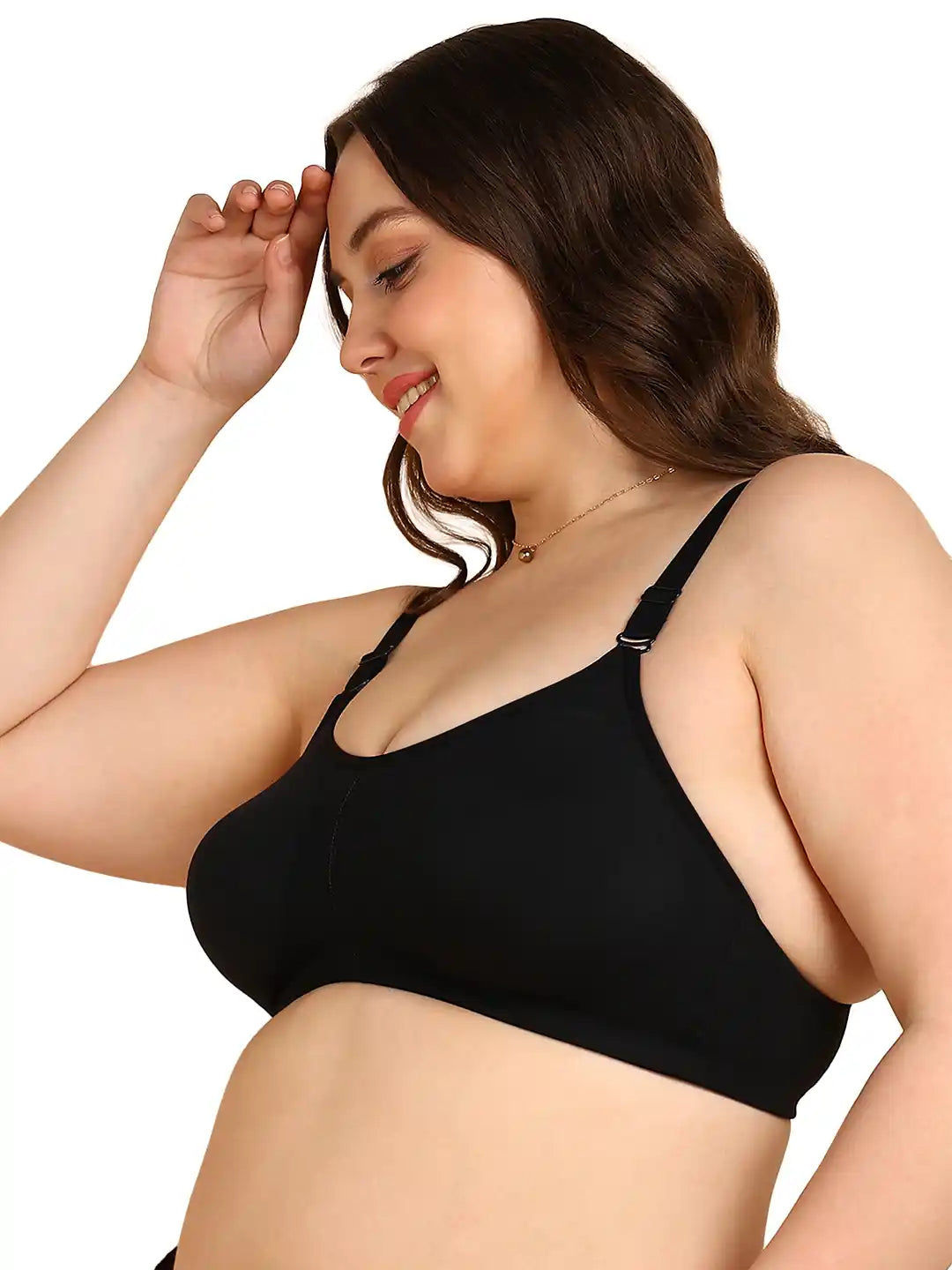 Sushme Non-Padded T-Shirt Minimiser Bra | Full Coverage | Wire-Free| Seamless Design | Adjustable Straps | Plus-Size Support & Smooth Bust Appearance (Sushme F-1189
