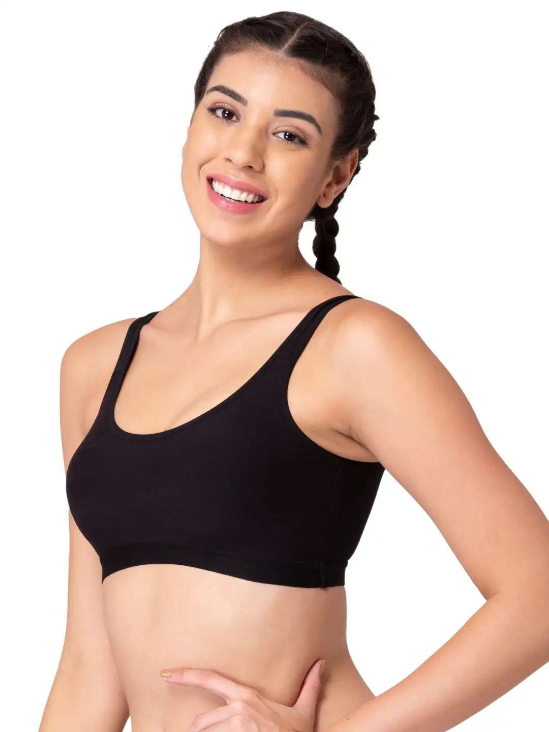 Sushme Non Padded Bra - Cotton Rich Fabric - Multiway Straps, Wirefree, Seamless T-Shirt Bra (Sushme-318)