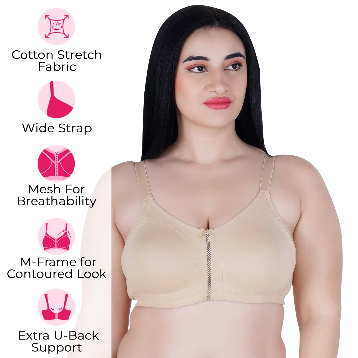 Sushme Non-Padded M-Frame Cotton Minimiser (Sushme-LW-133)