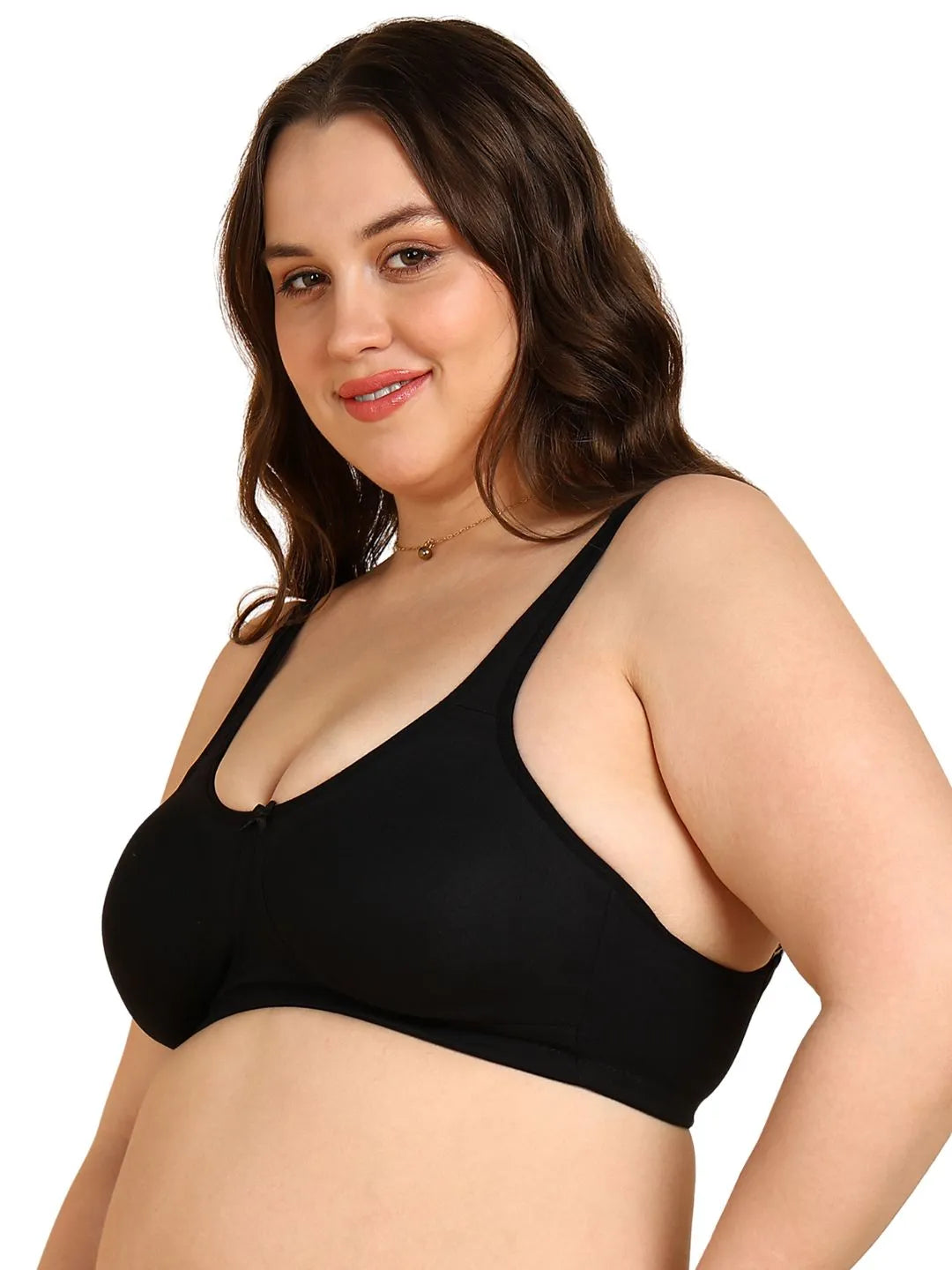 Sushme Non-Padded Everyday Minimiser Bra | Full Coverage | Wire-Free | Seamless Design | Adjustable Straps | Hook & Eye Closure | Plus-Size Comfort & Natural Bust Shaping (Sushme F-1188)