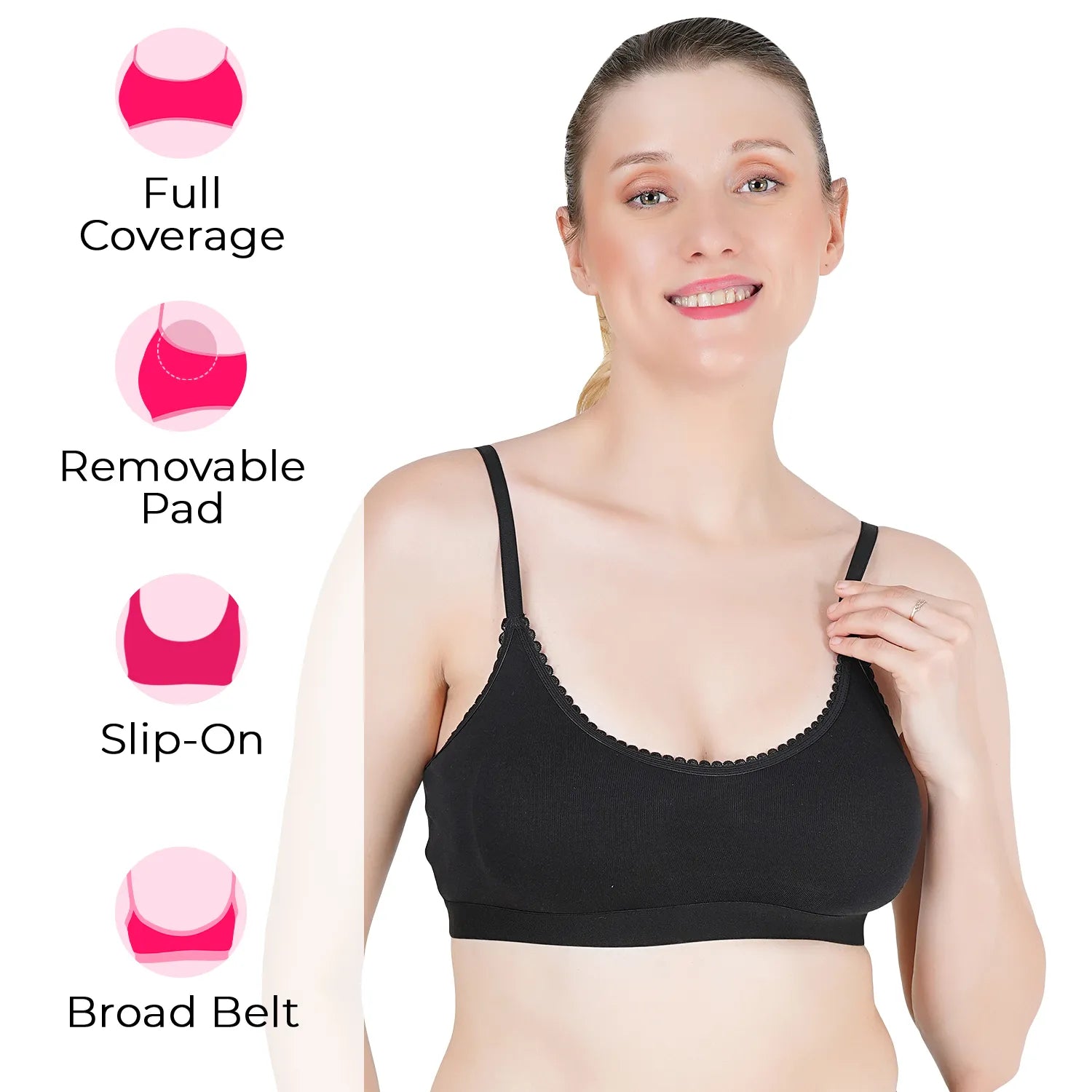 Sushme Removable Pads Cotton Sports Bra (Sushme-LW-803)