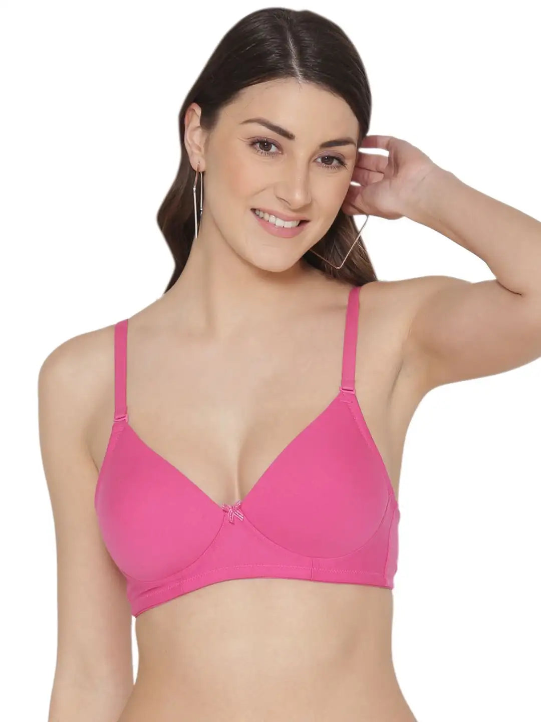 Sushme Lightly Padded Cotton Lycra Bra (Plus Size) - Wirefee, Full Coverage, Multiway Straps Seamless Bra (Sushme-LW-313-RSBY)
