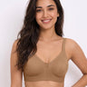 Cotton Non-Padded Full Coverage Bonded T-Shirt Bra | No-Marks, No Rashes (SUS-352) (Fawn)