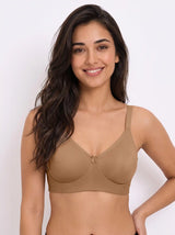 Cotton Non-Padded Full Coverage Bonded T-Shirt Bra | No-Marks, No Rashes (SUS-352) (Fawn)