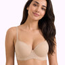 Polyamide Level-2 Padded Push-Up Maximiser Bonded Bra | 3/4th Coverage | Wire-free Comfort, No Marks, No Rashes SUS-IS-5107 (Skin)