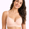 Polyamide Level-3 Padded Push-Up Bonded Bra | 3/4th Coverage | Wire-free Comfort, No Marks, No Rashes (SUS-IS-5301) (Peach)