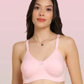 Sushme Invisi-Soft Easy-Fit Seamless Bonded T-Shirt Bra | Full Coverage | Elastic-Free Comfort | Wire-Free | Elastic-Free Side Wings | B. C. D Cup Sizes(Sushme IS 352-PK)