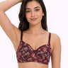 Printed Polyamide Padded Bonded T-Shirt Bra | Full Coverage | Wire-free | Seamless Design (SUS-59935)