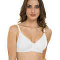 Sushme Lightly Padded Bra - Cotton Rich - Seamless, Full Coverage, Multiway Straps, Wirefree Everyday T-Shirt Bra (Sushme-1570-OFFW)