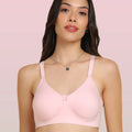 Sushme Invisi-Soft Easy-Fit Seamless Bonded Lightly Padded Bra | Full Coverage | Elastic-Free Comfort | Wire-Free | Elastic-Free Side Wings | B. C. D Cup Sizes(Sushme IS 1013-PK)