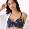 Printed Polyamide Padded Bonded T-Shirt Bra | Full Coverage | Wire-free | Seamless Design (SUS-59934)