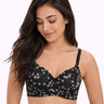 Printed Polyamide Padded Bonded T-Shirt Bra | Full Coverage | Wire-free | Seamless Design (SUS-59936)