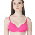 Sushme Transparent Lightly Padded Backless Bra - Cotton Rich - Seamless, Full Coverage, Multiway Straps - T-Shirt Bra (Sushme 516-DPK)