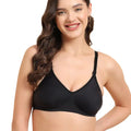 Sushme Non-Padded Everyday T-Shirt Bra | Seamless Polyamide | Full Coverage | Wire-Free | Convertible Straps | Hook & Eye Closure | All-Day Comfort (Sushme F-1183)