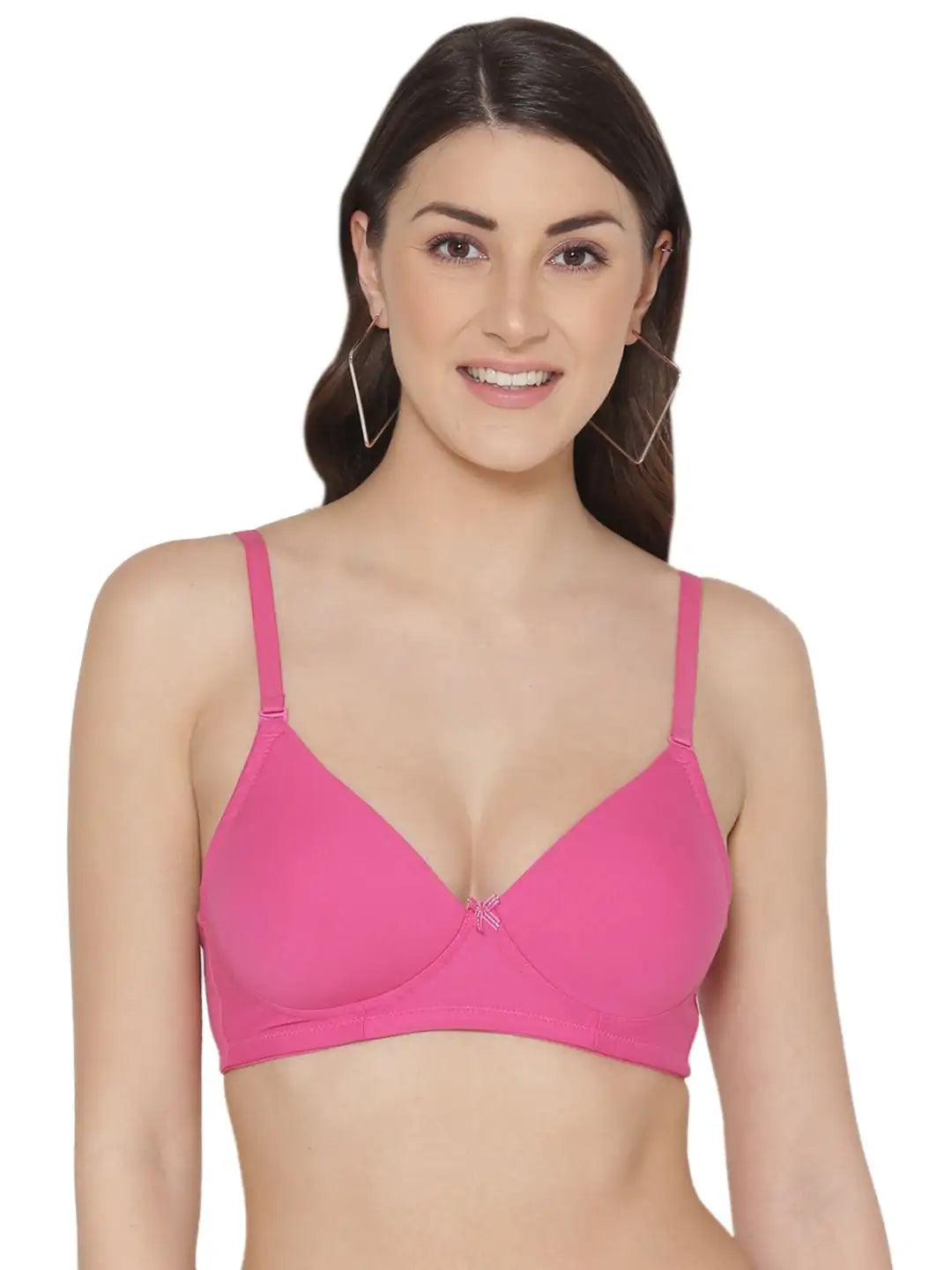 Sushme Lightly Padded Cotton Lycra Bra (Plus Size) - Wirefee, Full Coverage, Multiway Straps Seamless Bra (Sushme-LW-313-RSBY)