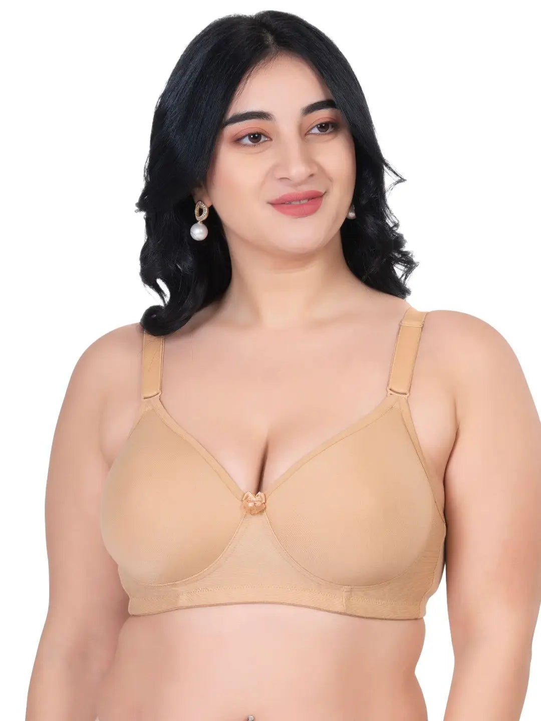 Sushme Medium Padded Cotton Full Coverage Plus Size Bra - U Shaped Back Bra (Sushme D25)
