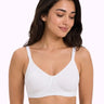 Cotton Non-Padded Full Coverage Bonded T-Shirt Bra | No-Marks, No Rashes (SUS-352) (White)