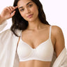 Cotton Padded Full Coverage Bonded T-Shirt Bra | No-Marks, No Rashes (SUS-1013)(White)