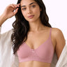 Cotton Non-Padded Full Coverage Bonded T-Shirt Bra | No-Marks, No Rashes (SUS-352) (Plum)