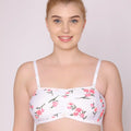 Sushme Minimiser Non Padded - 100% Cotton - U-Shaped Back - Full Coverage, Wirefree, Seamless T-Shirt Bra (Sushme TUBE BRA 279130-PRINTED)