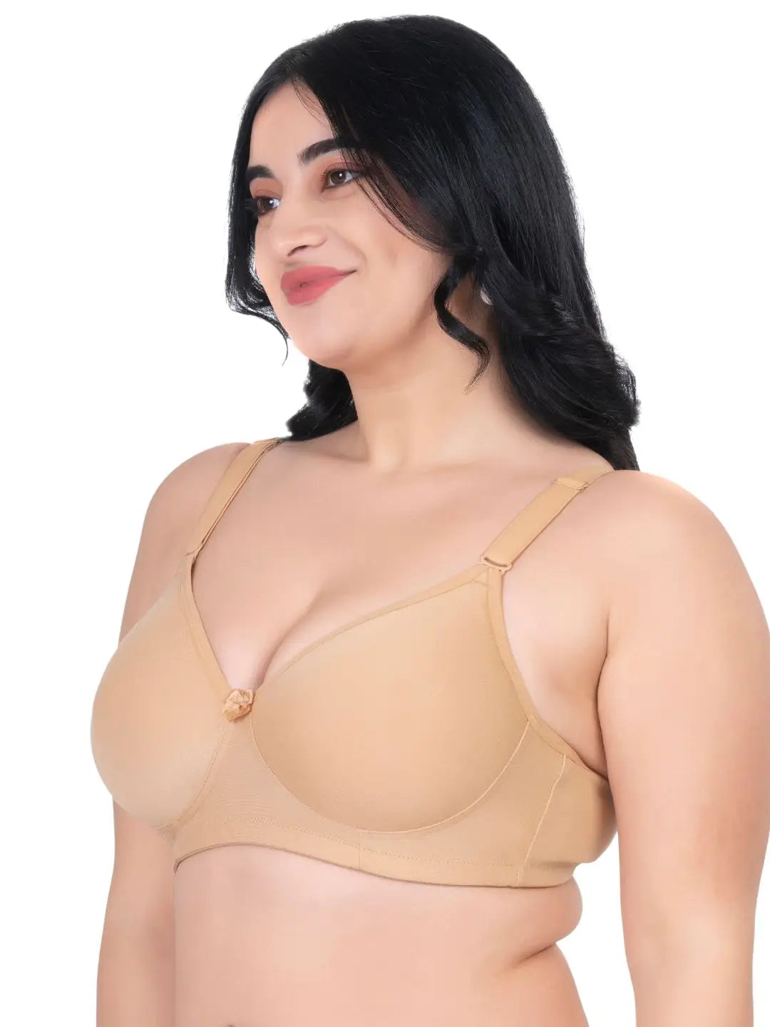 Sushme Medium Padded Cotton Full Coverage Plus Size Bra - U Shaped Back Bra (Sushme D25)