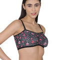 Sushme Minimiser Non Padded - 100% Cotton - U-Shaped Back - Full Coverage, Wirefree, Seamless T-Shirt Bra (Sushme TUBE BRA 279134-PRINTED)