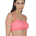 Sushme Minimiser Non Padded - 100% Cotton - U-Shaped Back - Full Coverage, Wirefree, Seamless T-Shirt Bra (Sushme TUBE BRA 279133-PRINTED)